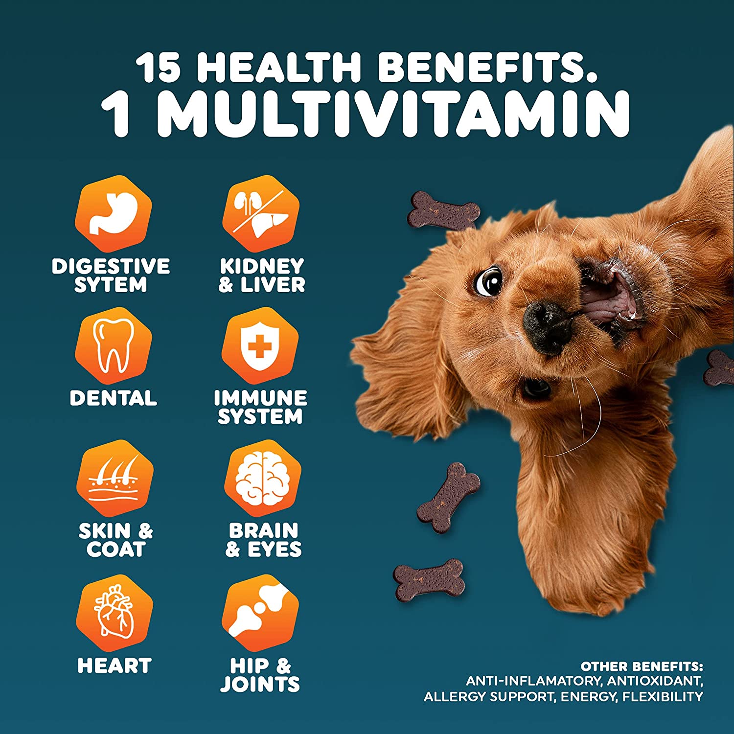 15-in-1 Dog Multivitamin with Glucosamine 120ct